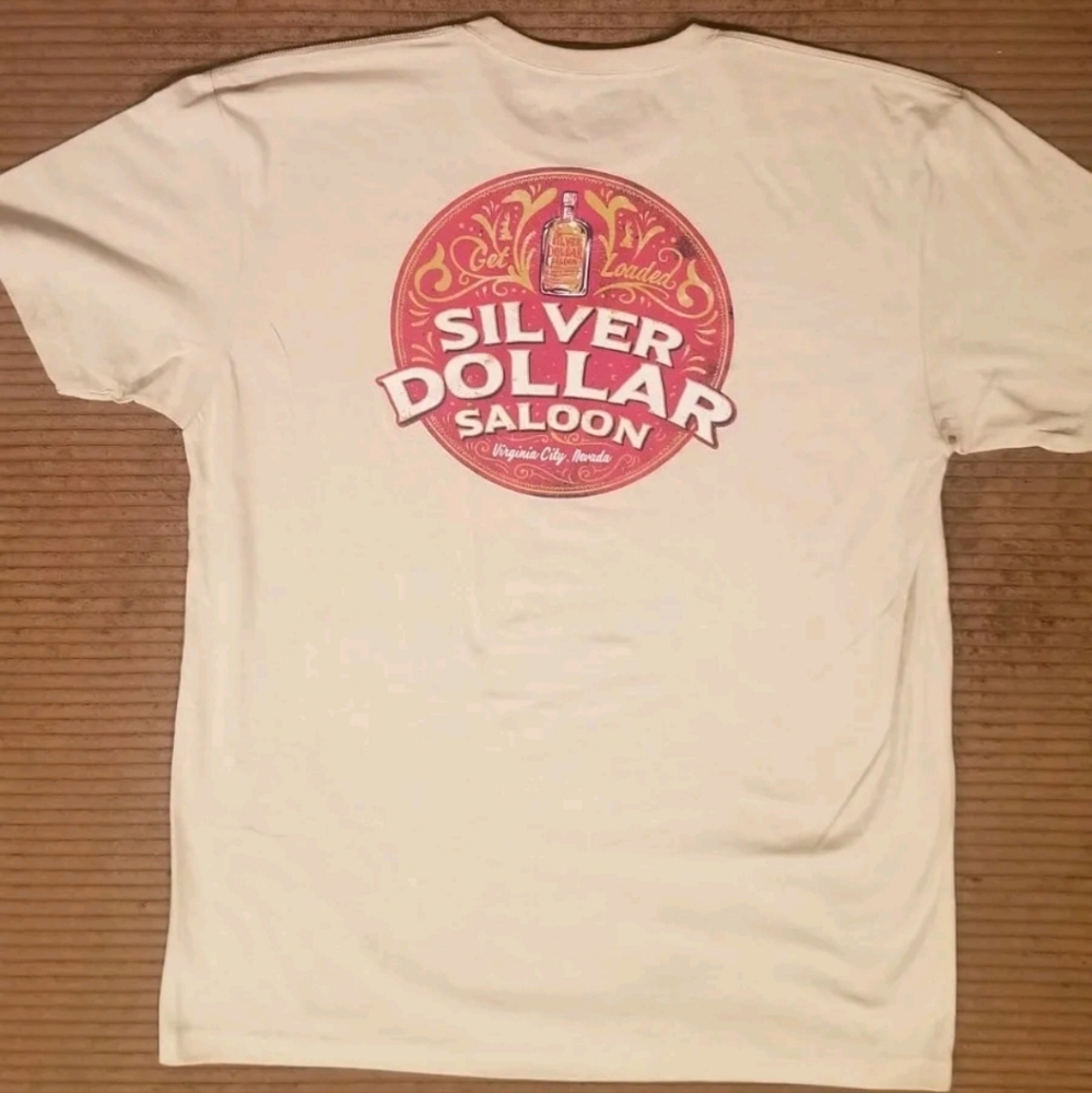SILVER DOLLAR SALOON VIRGINIA CITY T SHIRT XXL NEW DIVE BAR SHIRT CLUB TEE.